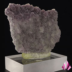 Cristaux de fluorine violette